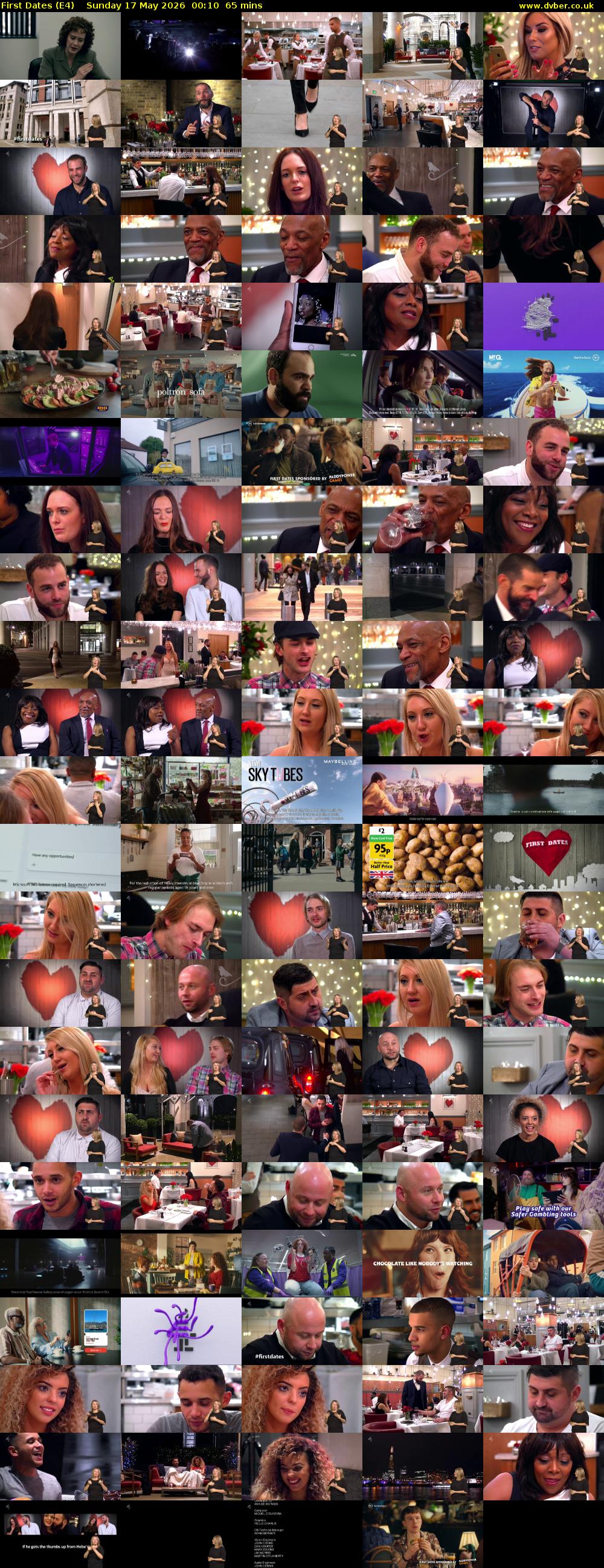First Dates (E4) Sunday 17 May 2026 00:10 - 01:15