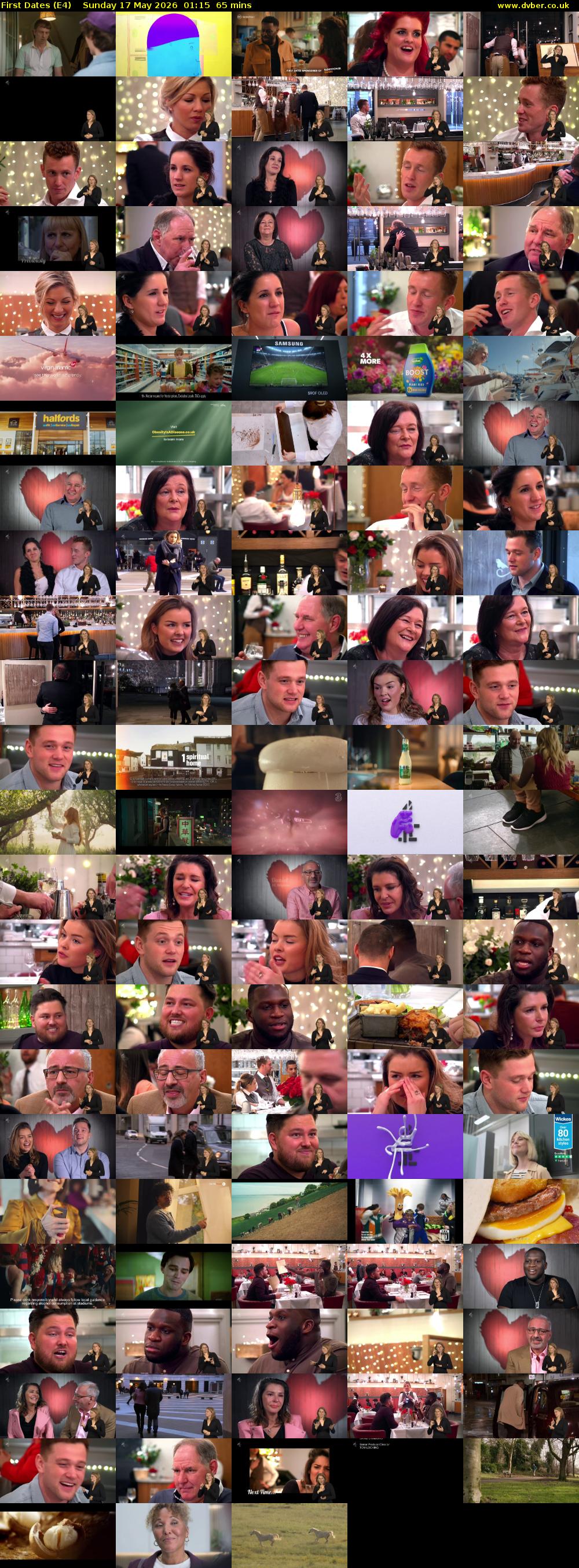 First Dates (E4) Sunday 17 May 2026 01:15 - 02:20