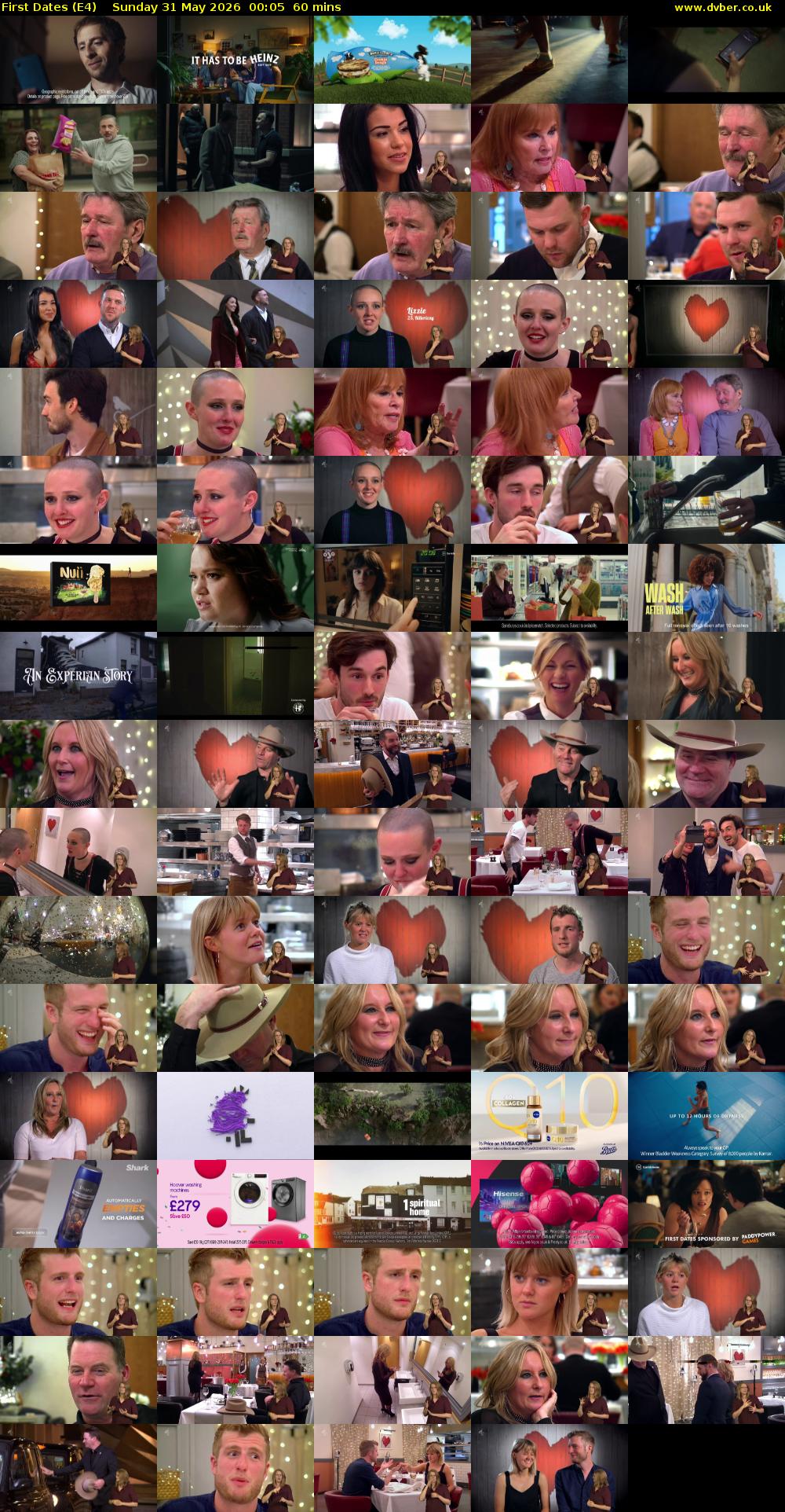 First Dates (E4) Sunday 31 May 2026 00:05 - 01:05