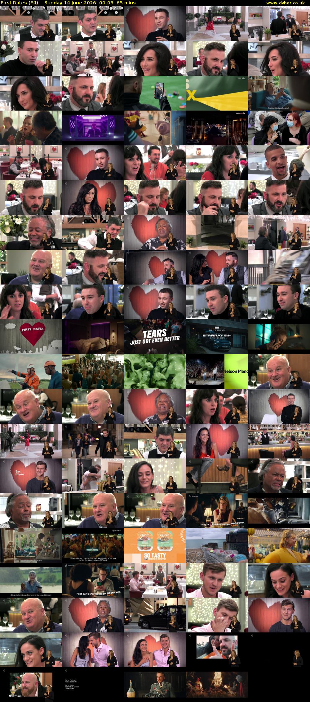 First Dates (E4) Sunday 14 June 2026 00:05 - 01:10