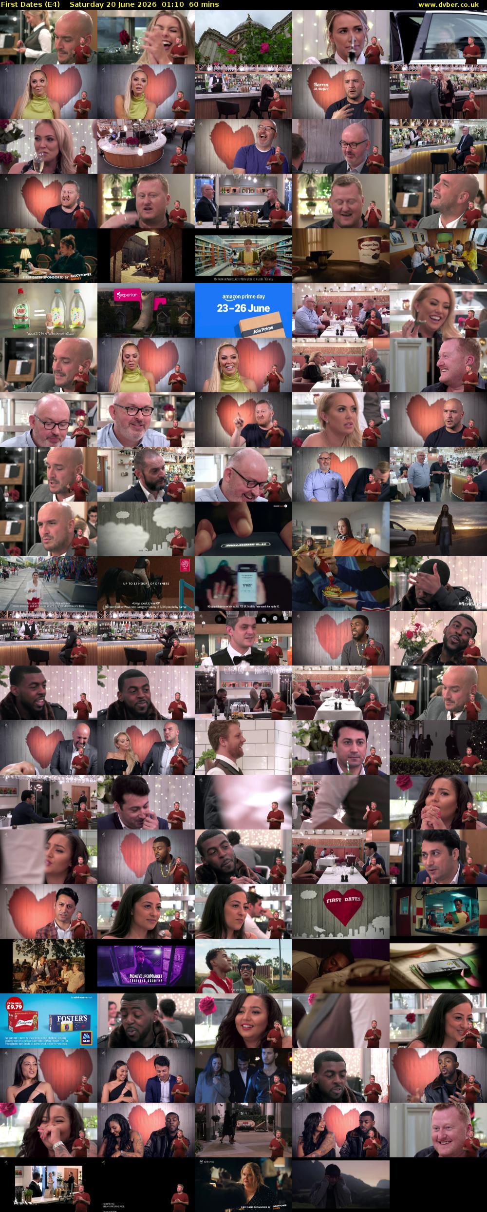 First Dates (E4) Saturday 20 June 2026 01:10 - 02:10