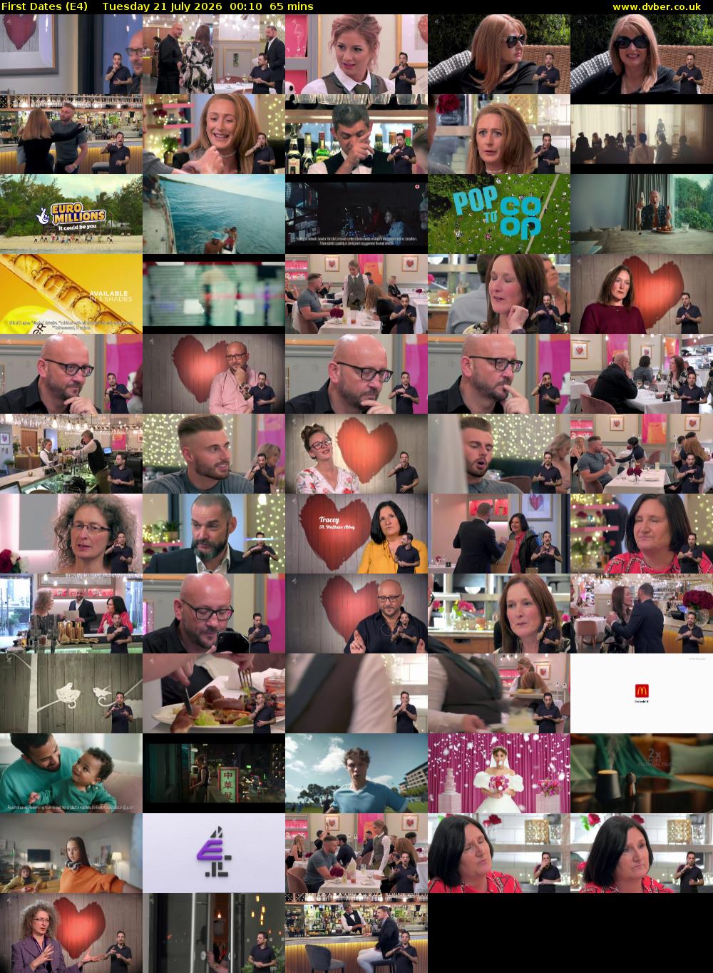First Dates (E4) Tuesday 21 July 2026 00:10 - 01:15