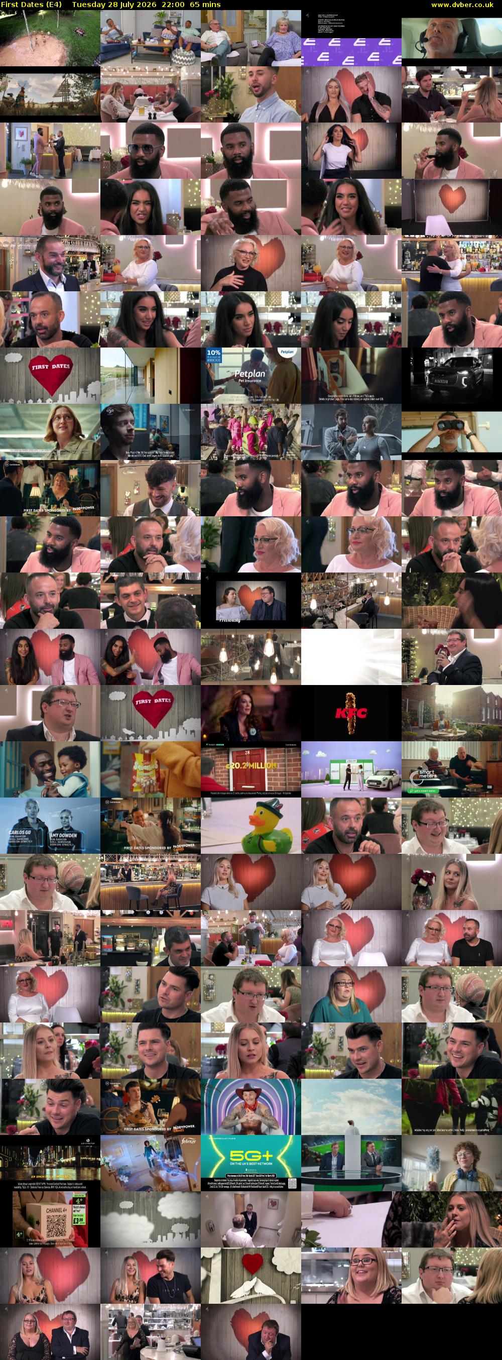 First Dates (E4) Tuesday 28 July 2026 22:00 - 23:05