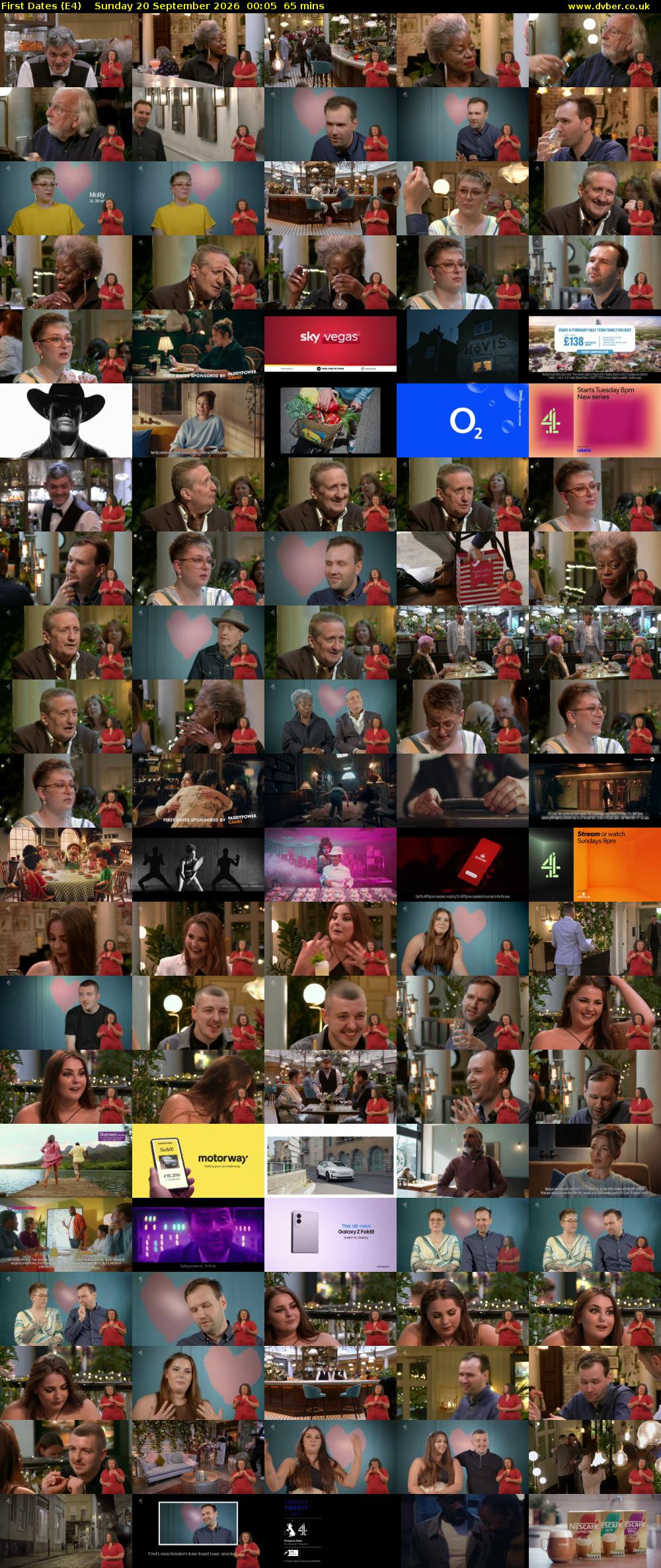 First Dates (E4) Sunday 20 September 2026 00:05 - 01:10