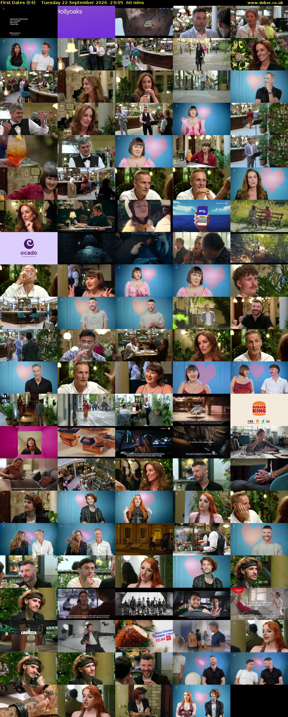First Dates (E4) Tuesday 22 September 2026 23:05 - 00:05