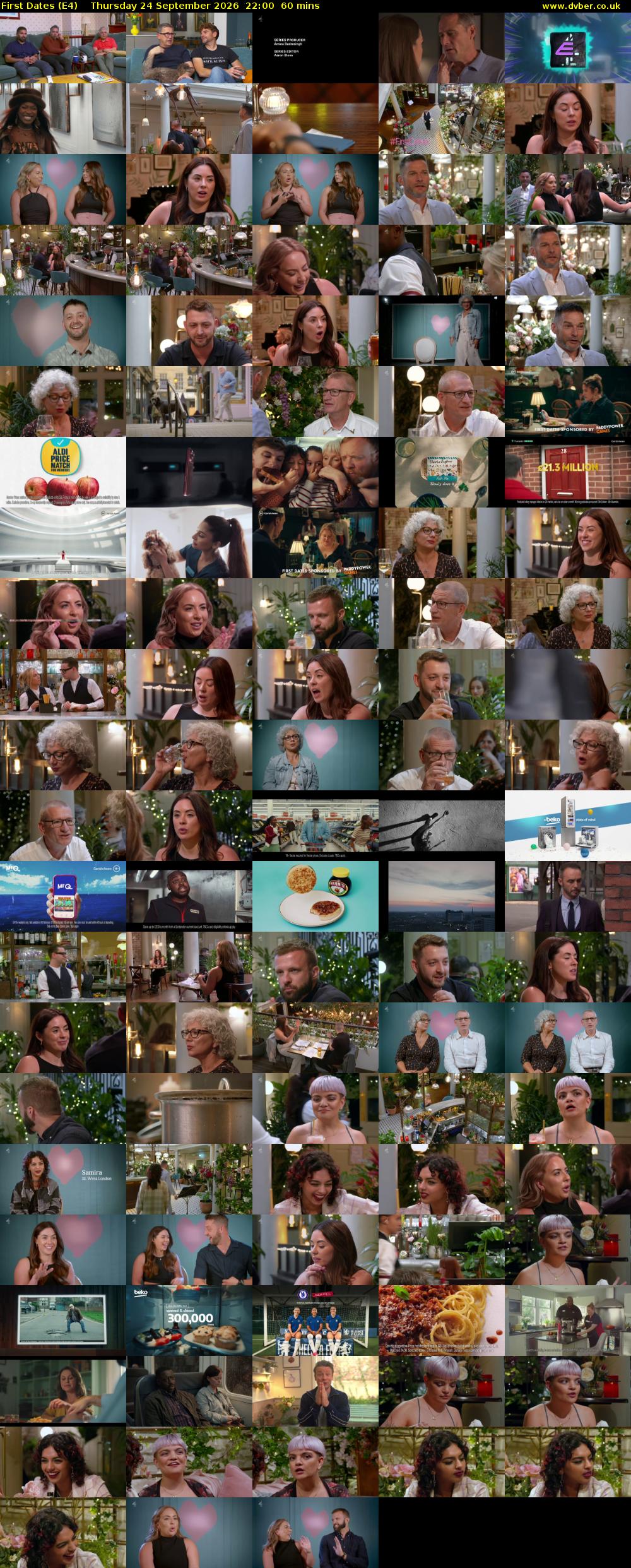 First Dates (E4) Thursday 24 September 2026 22:00 - 23:00