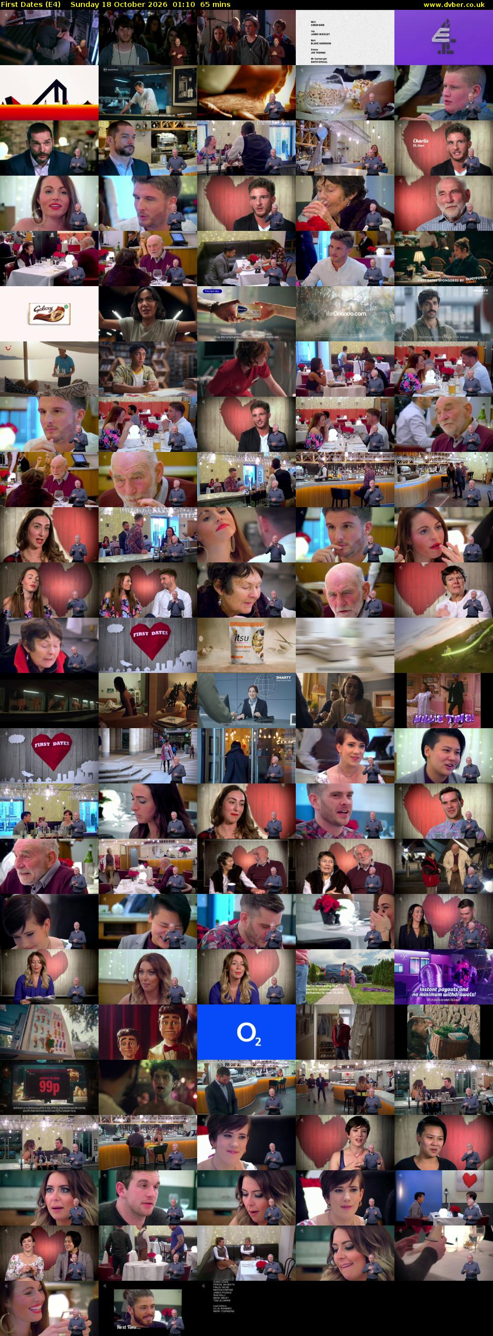 First Dates (E4) Sunday 18 October 2026 01:10 - 02:15