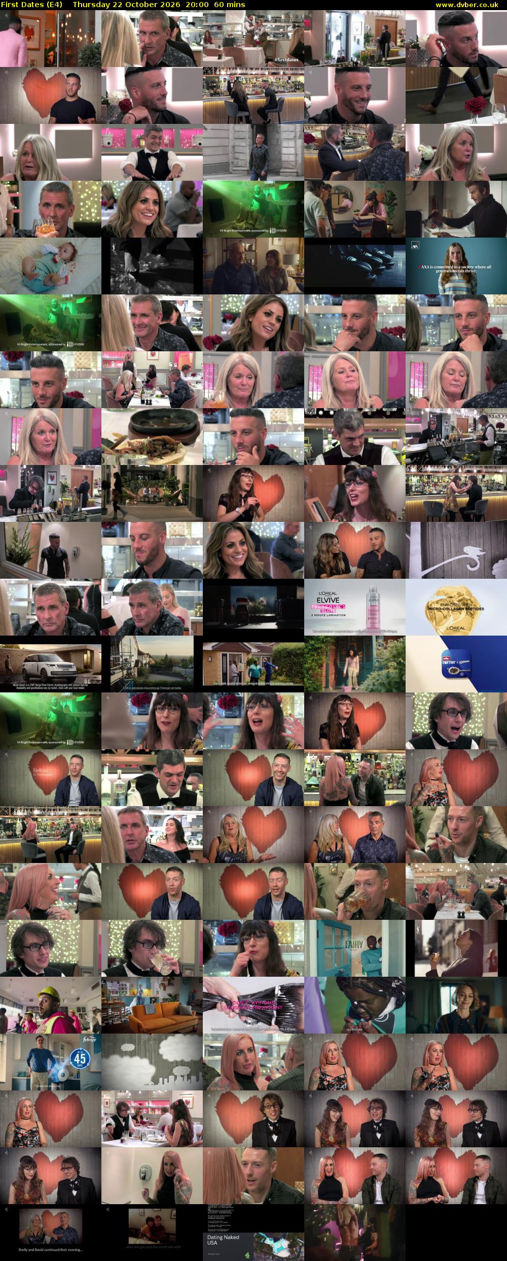 First Dates (E4) Thursday 22 October 2026 20:00 - 21:00