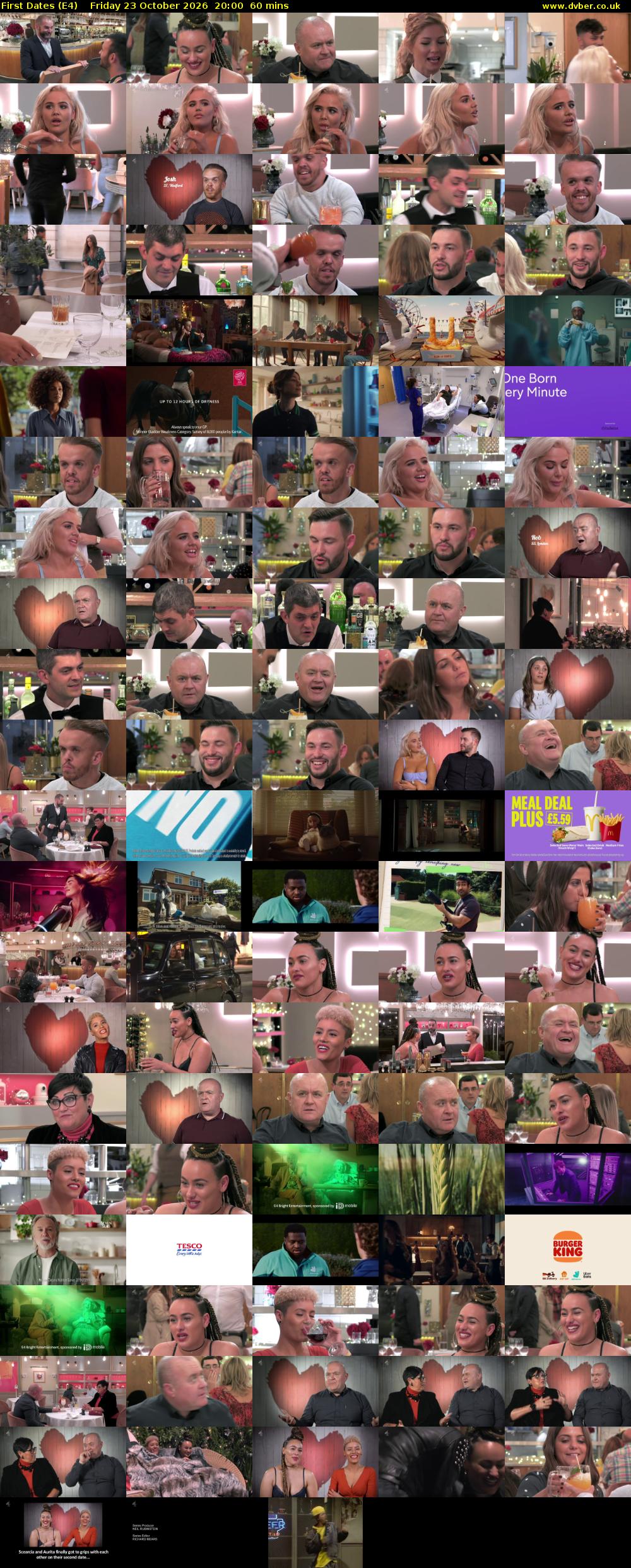 First Dates (E4) Friday 23 October 2026 20:00 - 21:00