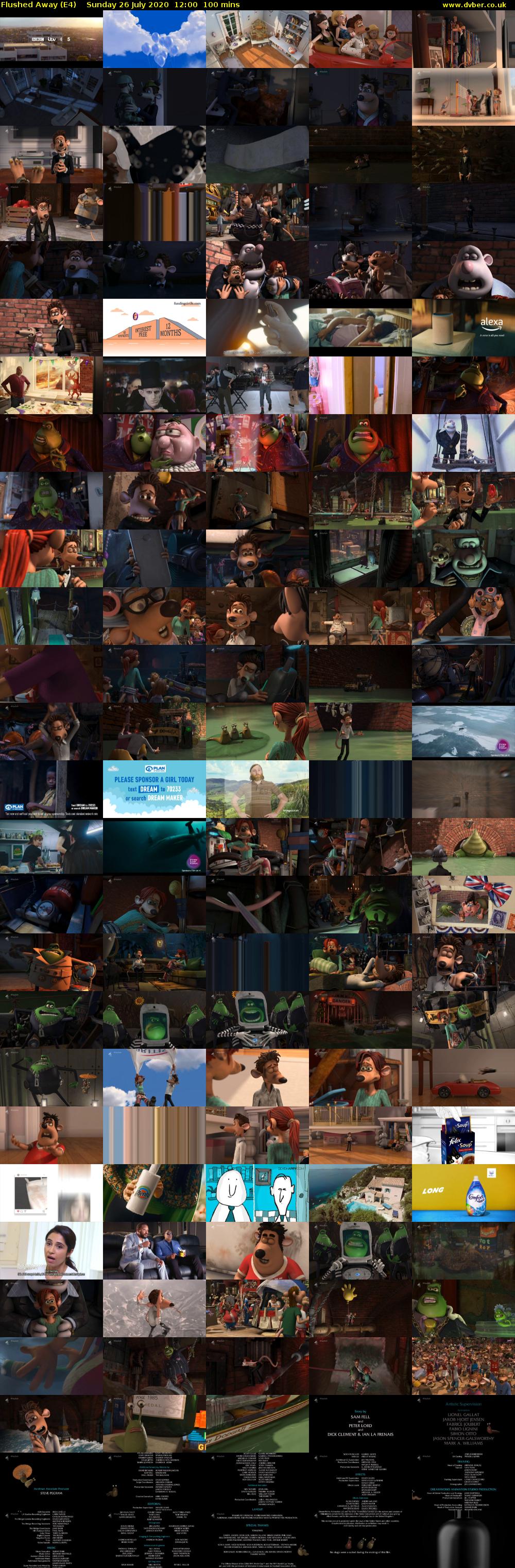 Flushed Away (E4) Sunday 26 July 2020 12:00 - 13:40