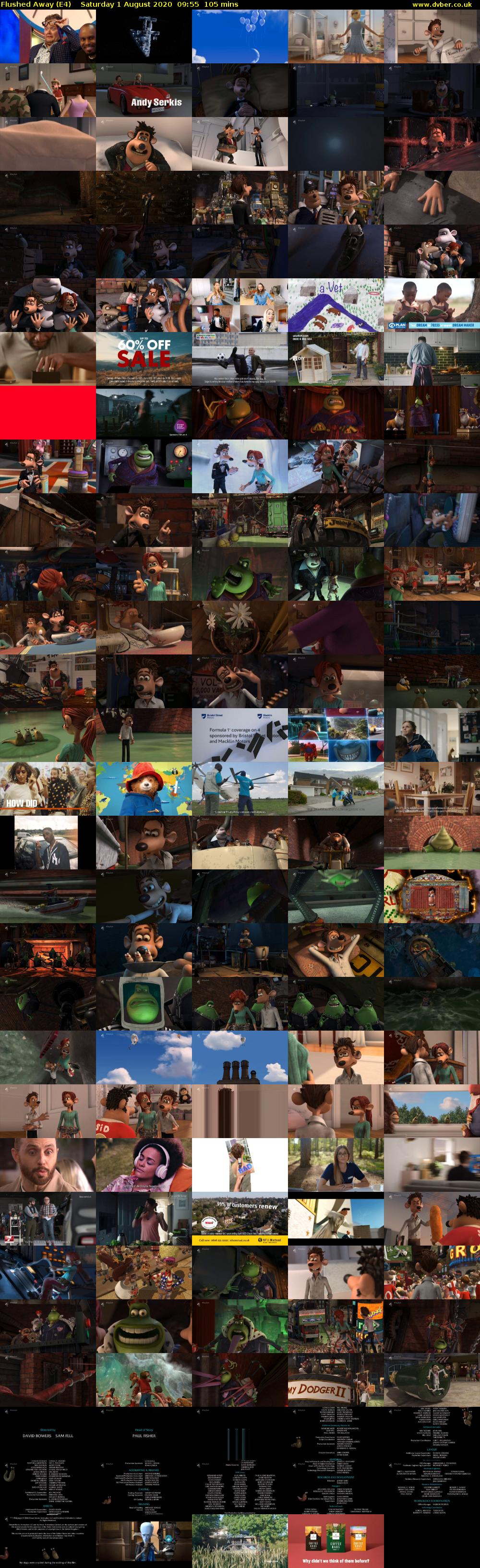 Flushed Away (E4) Saturday 1 August 2020 09:55 - 11:40