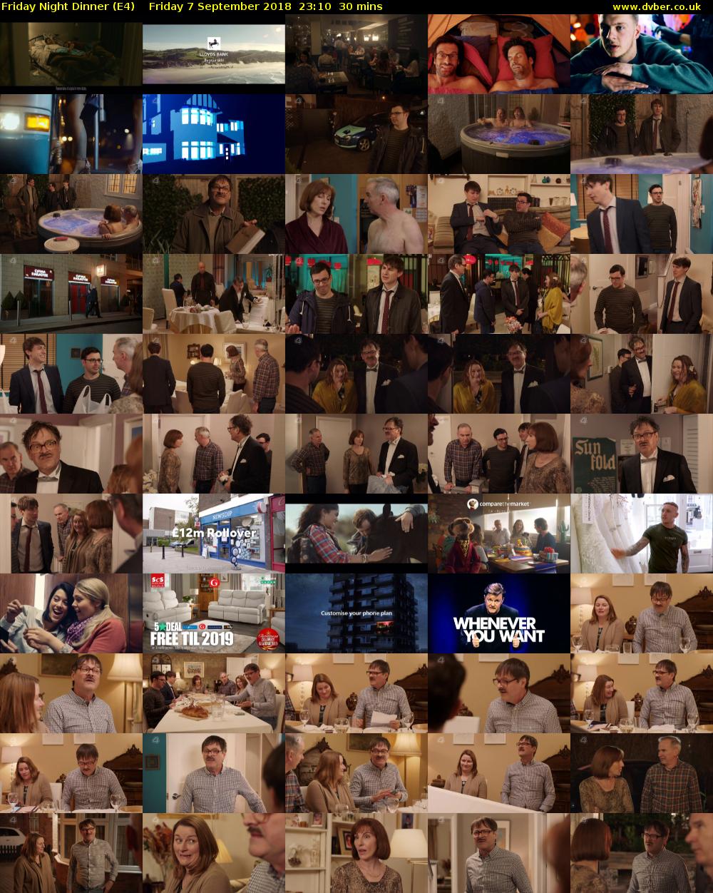 Friday Night Dinner (E4) Friday 7 September 2018 23:10 - 23:40