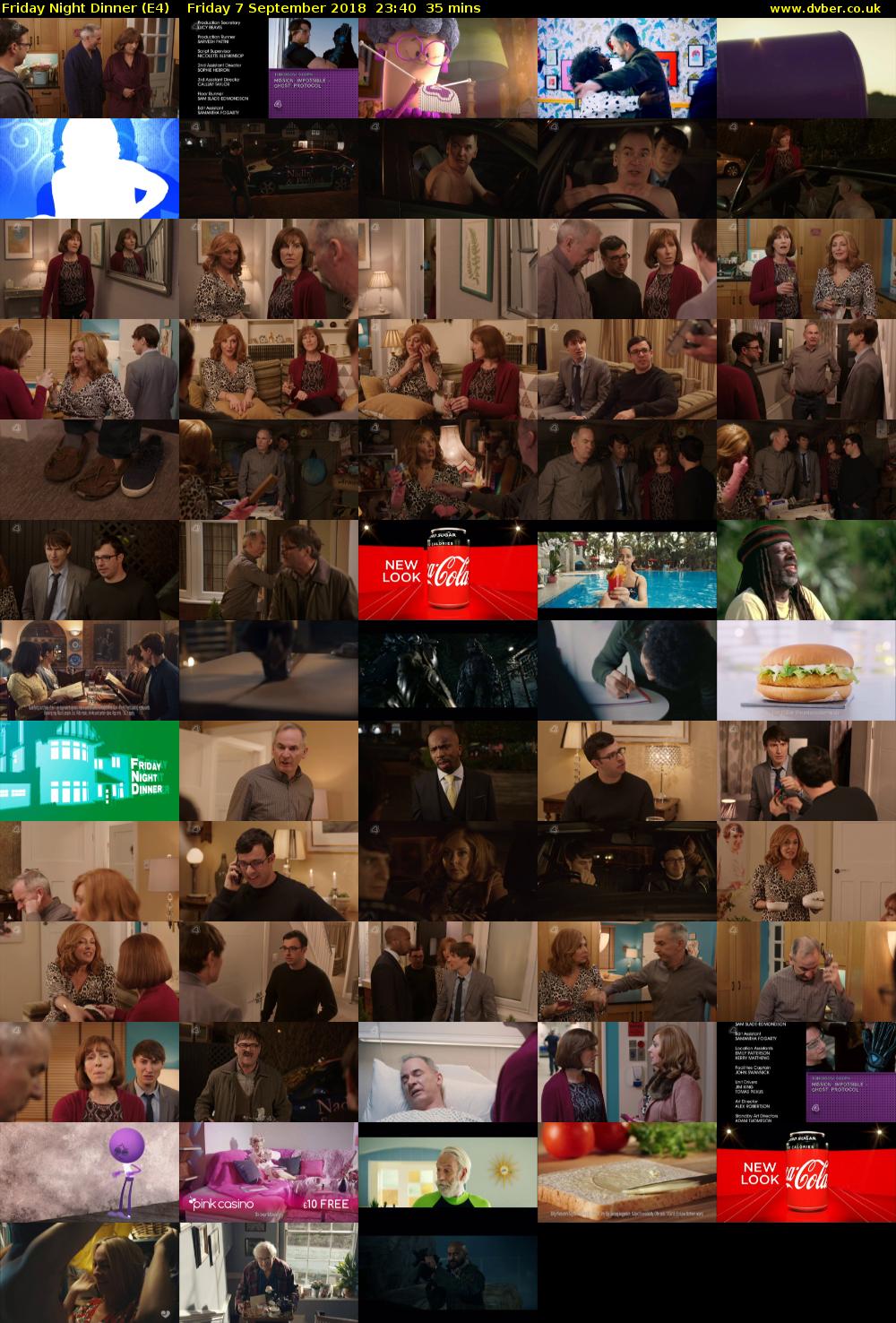 Friday Night Dinner (E4) Friday 7 September 2018 23:40 - 00:15