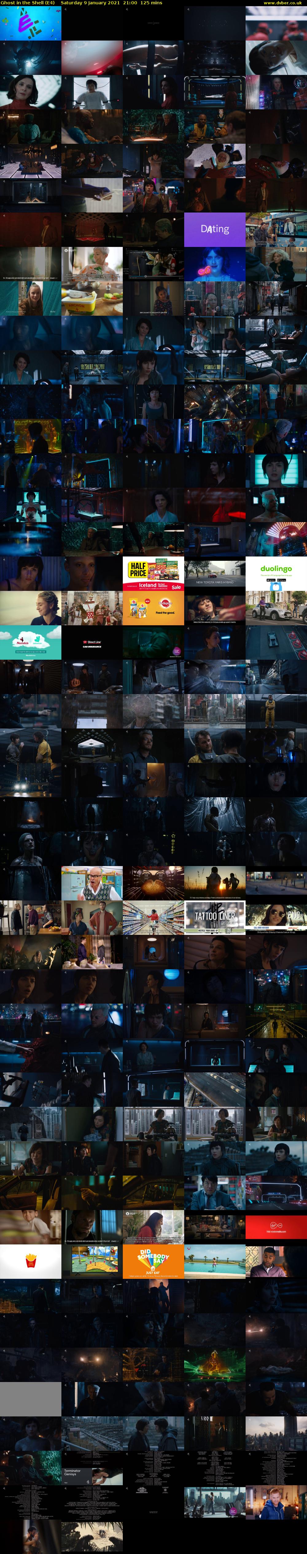Ghost in the Shell (E4) Saturday 9 January 2021 21:00 - 23:05