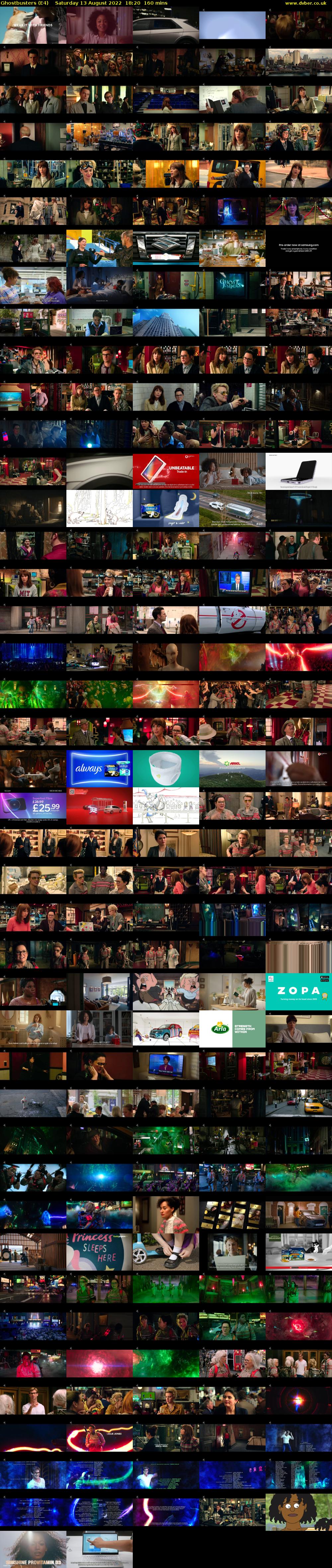 Ghostbusters (E4) Saturday 13 August 2022 18:20 - 21:00
