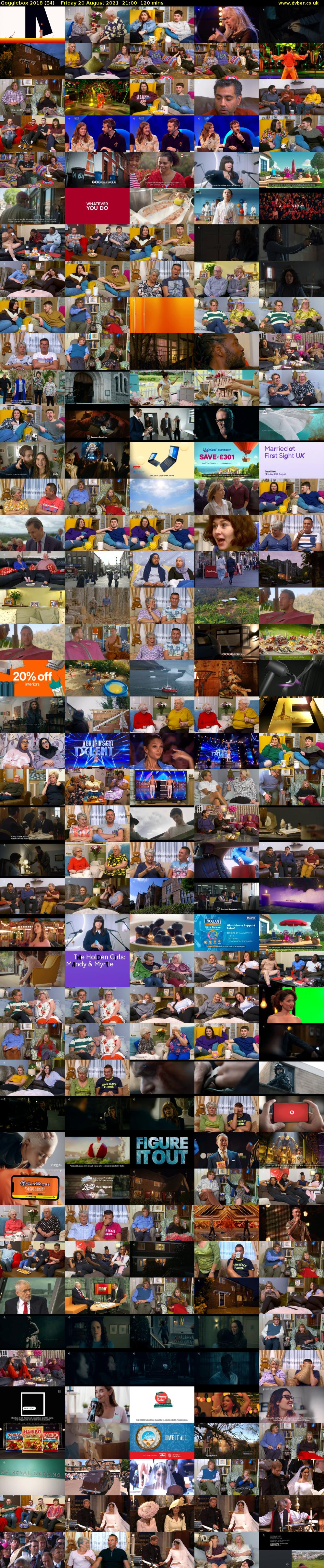 Gogglebox 2018 (E4) Friday 20 August 2021 21:00 - 23:00