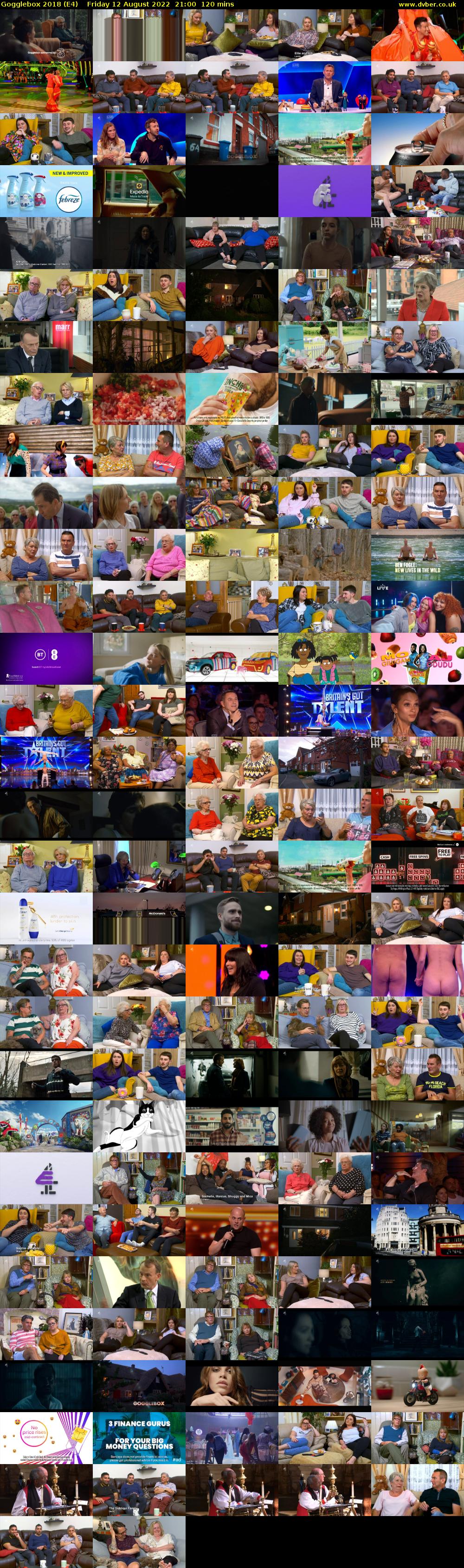Gogglebox 2018 (E4) Friday 12 August 2022 21:00 - 23:00