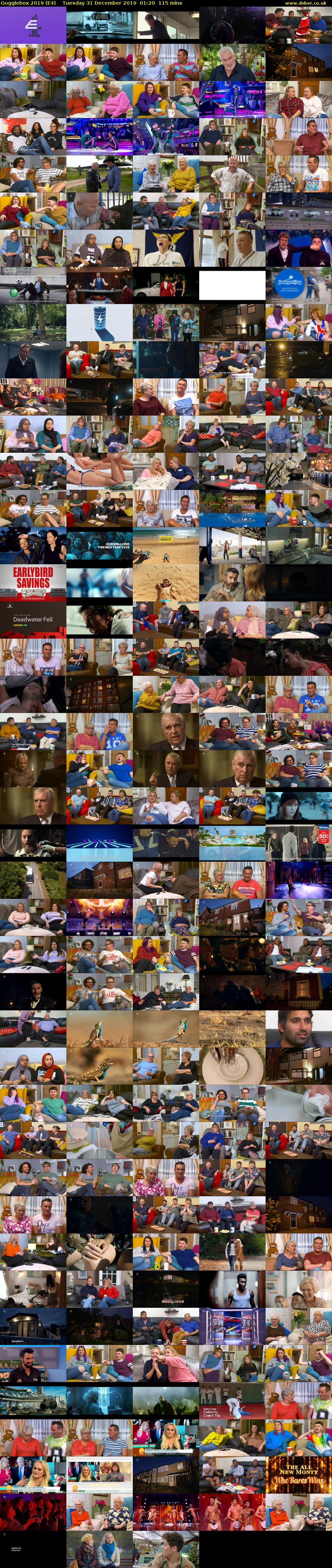 Gogglebox 2019 (E4) Tuesday 31 December 2019 01:20 - 03:15
