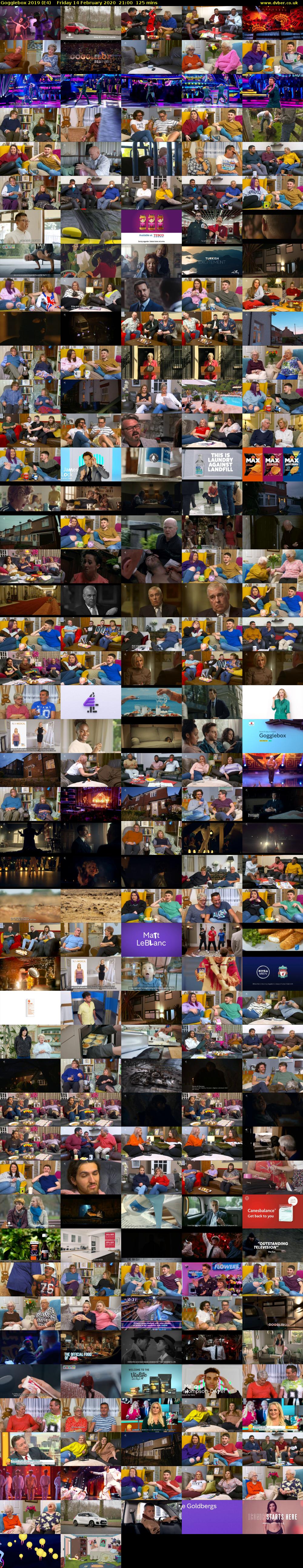 Gogglebox 2019 (E4) Friday 14 February 2020 21:00 - 23:05