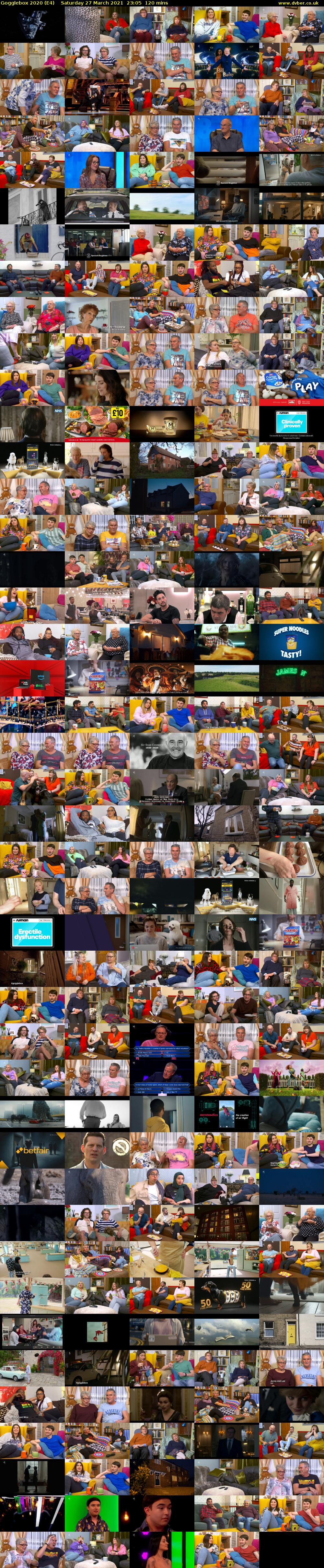 Gogglebox 2020 (E4) Saturday 27 March 2021 23:05 - 02:05
