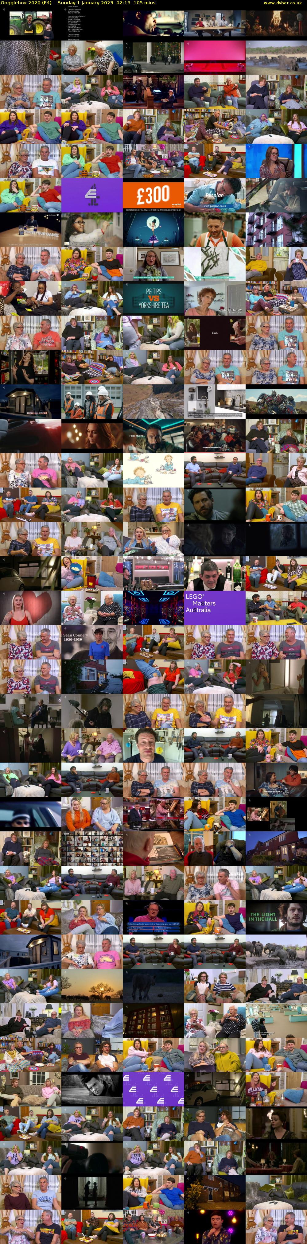 Gogglebox 2020 (E4) Sunday 1 January 2023 02:15 - 04:00