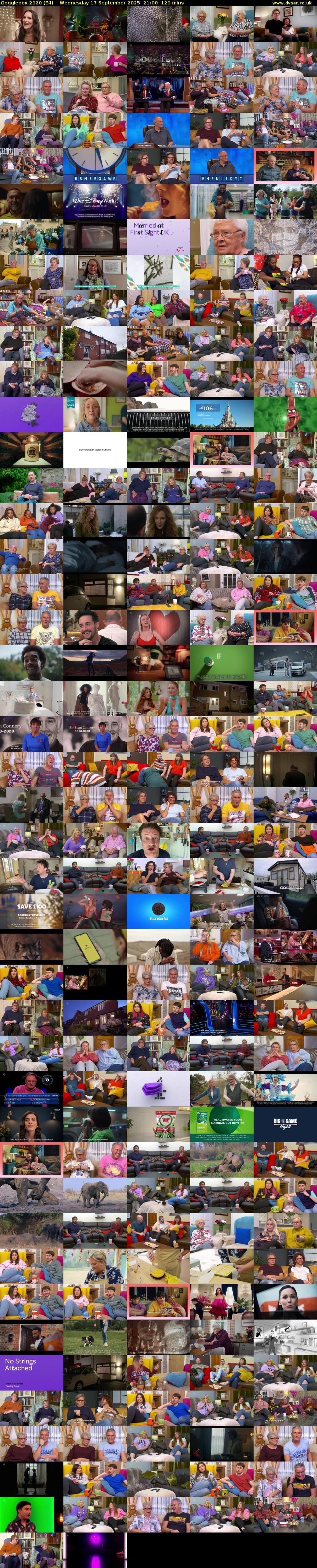 Gogglebox 2020 (E4) Wednesday 17 September 2025 21:00 - 23:00