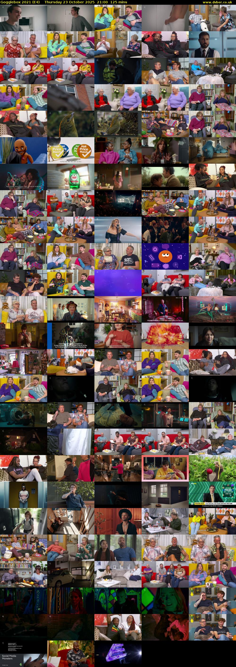 Gogglebox 2021 (E4) Thursday 23 October 2025 21:00 - 23:05