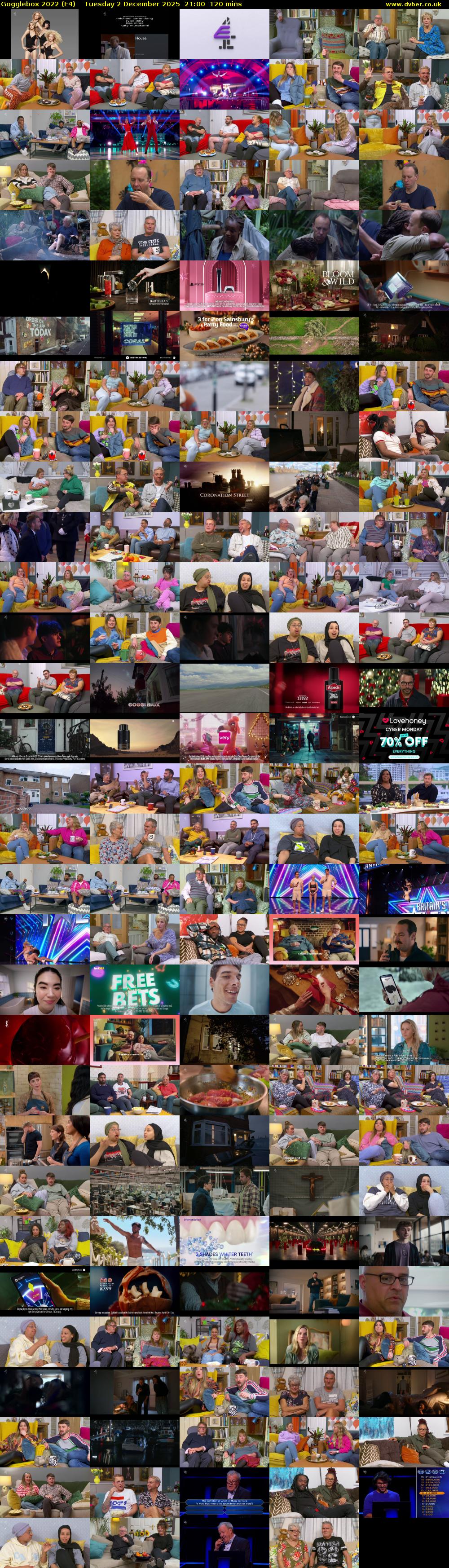 Gogglebox 2022 (E4) Tuesday 2 December 2025 21:00 - 23:00