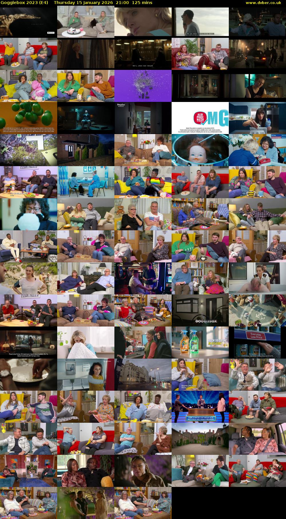 Gogglebox 2023 (E4) Thursday 15 January 2026 21:00 - 23:05