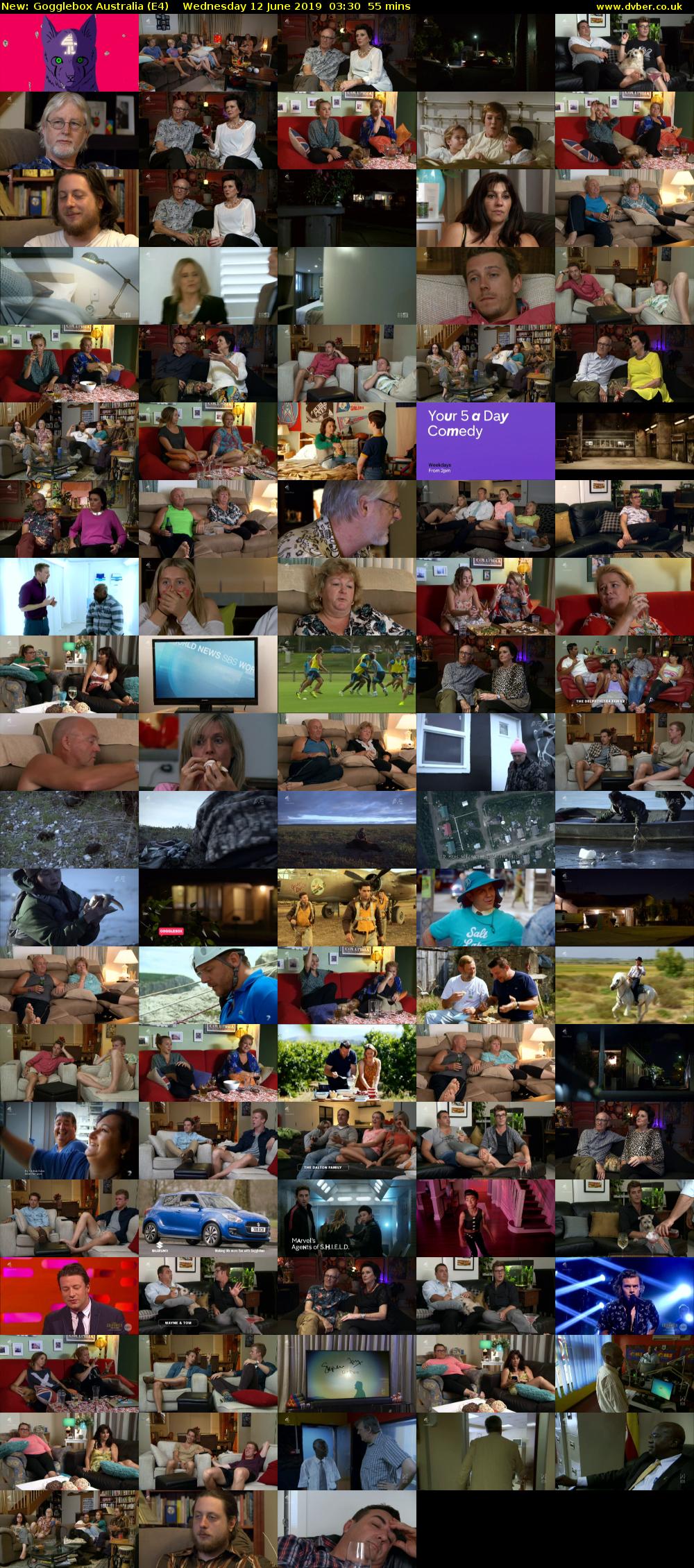 Gogglebox Australia (E4) Wednesday 12 June 2019 03:30 - 04:25