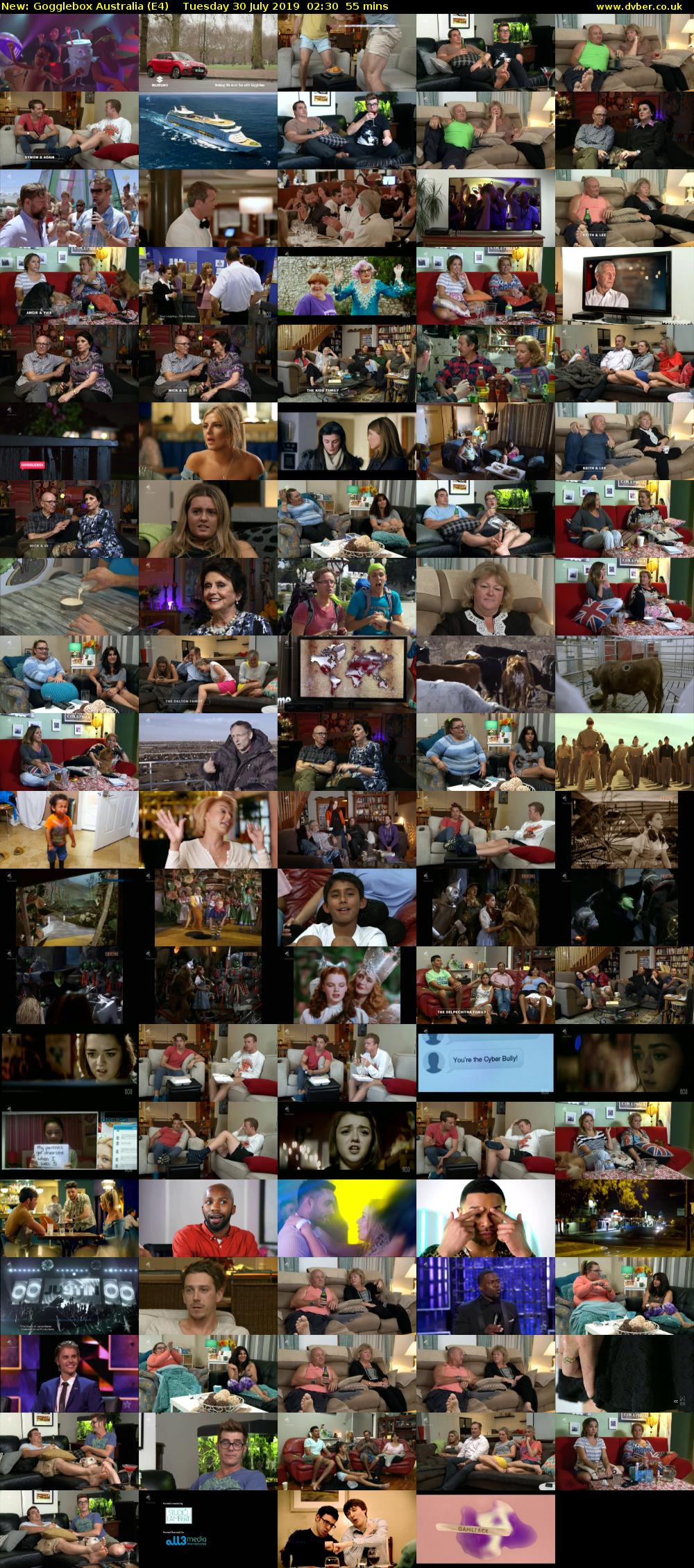Gogglebox Australia (E4) Tuesday 30 July 2019 02:30 - 03:25