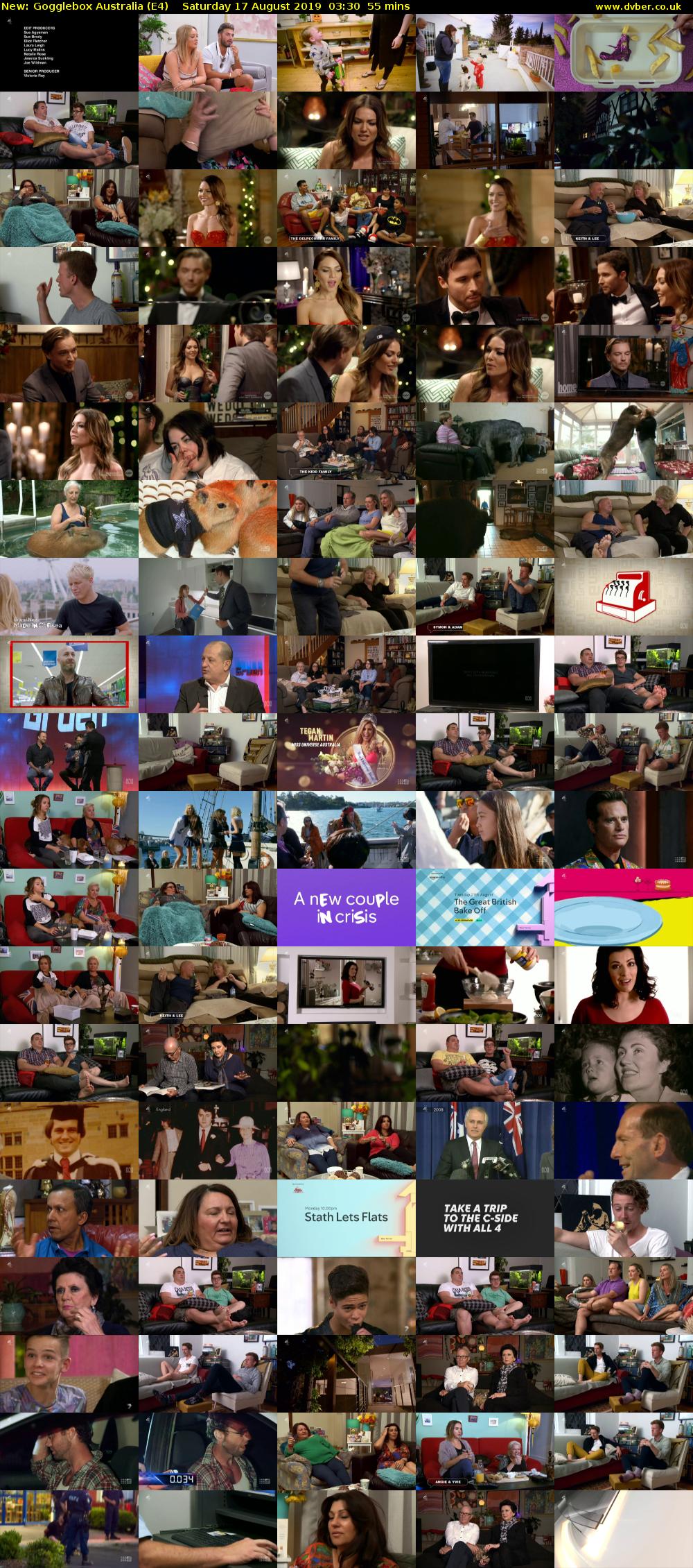 Gogglebox Australia (E4) Saturday 17 August 2019 03:30 - 04:25