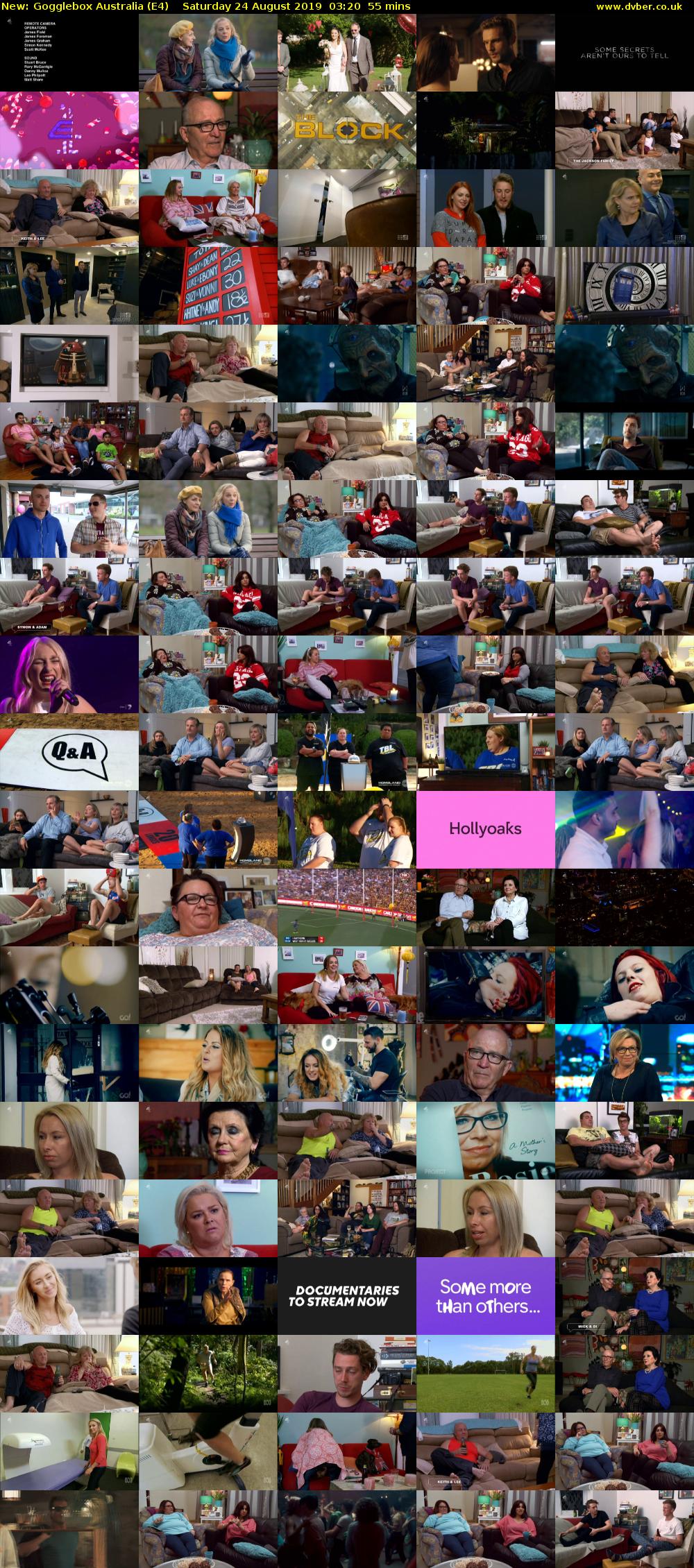 Gogglebox Australia (E4) Saturday 24 August 2019 03:20 - 04:15