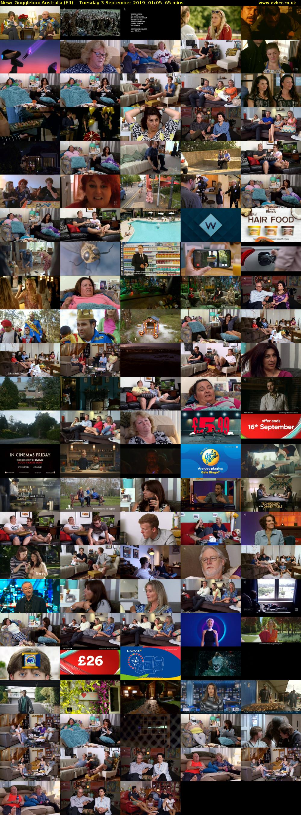 Gogglebox Australia (E4) Tuesday 3 September 2019 01:05 - 02:10