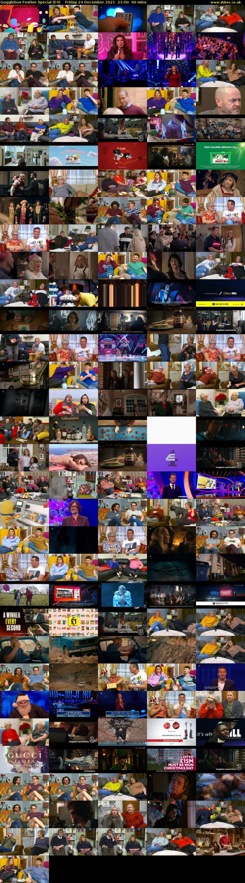 Gogglebox Festive Special (E4) Friday 24 December 2021 21:00 - 22:30