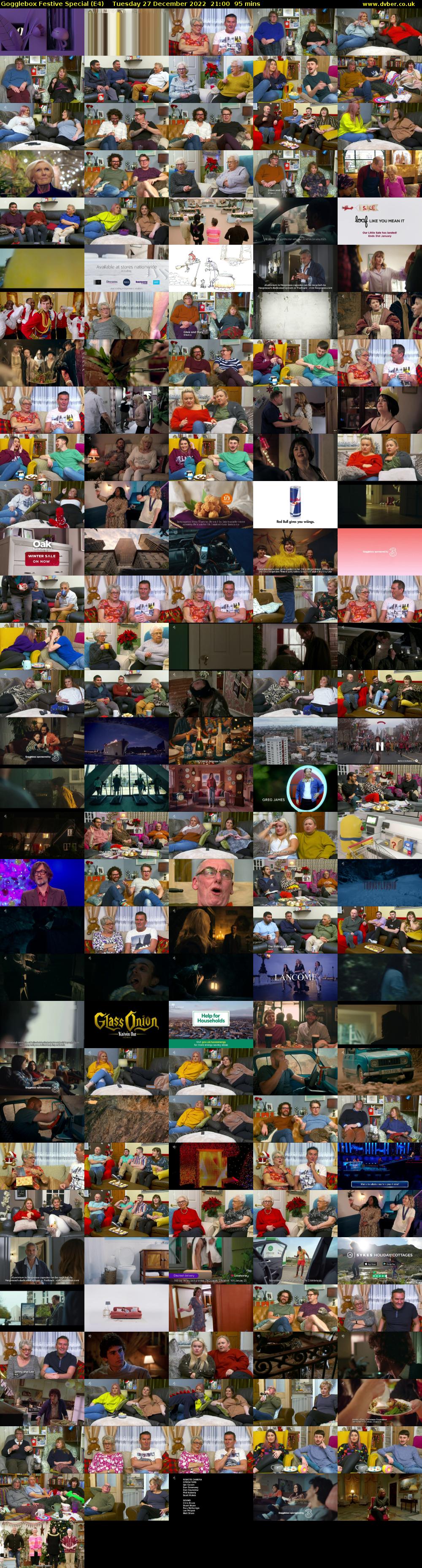 Gogglebox Festive Special (E4) Tuesday 27 December 2022 21:00 - 22:35