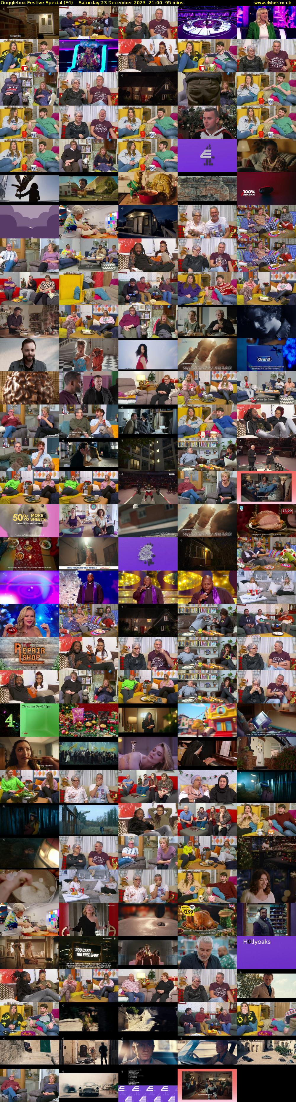 Gogglebox Festive Special (E4) Saturday 23 December 2023 21:00 - 22:35