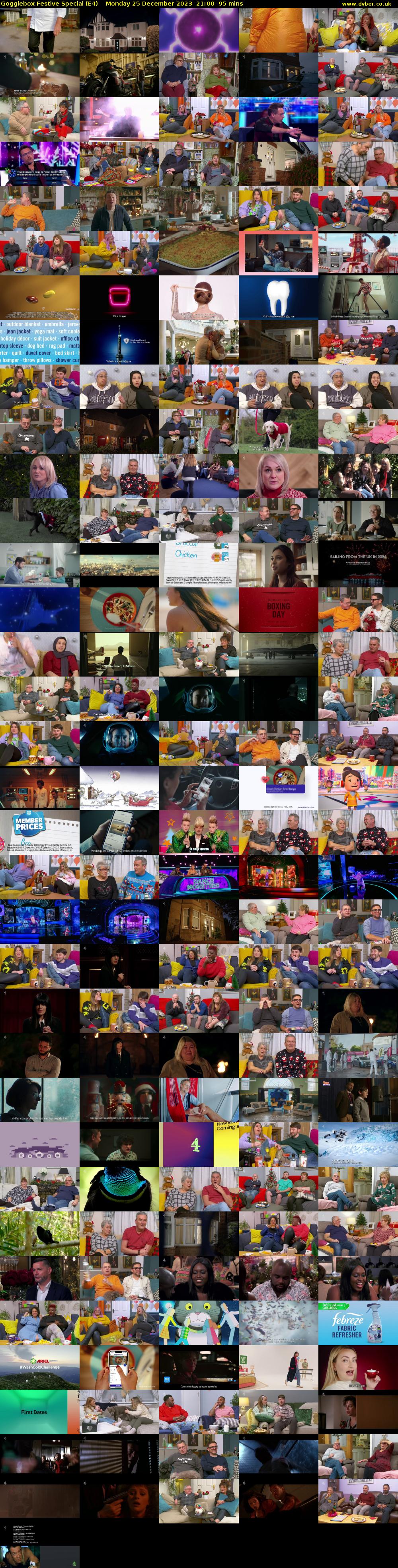 Gogglebox Festive Special (E4) Monday 25 December 2023 21:00 - 22:35