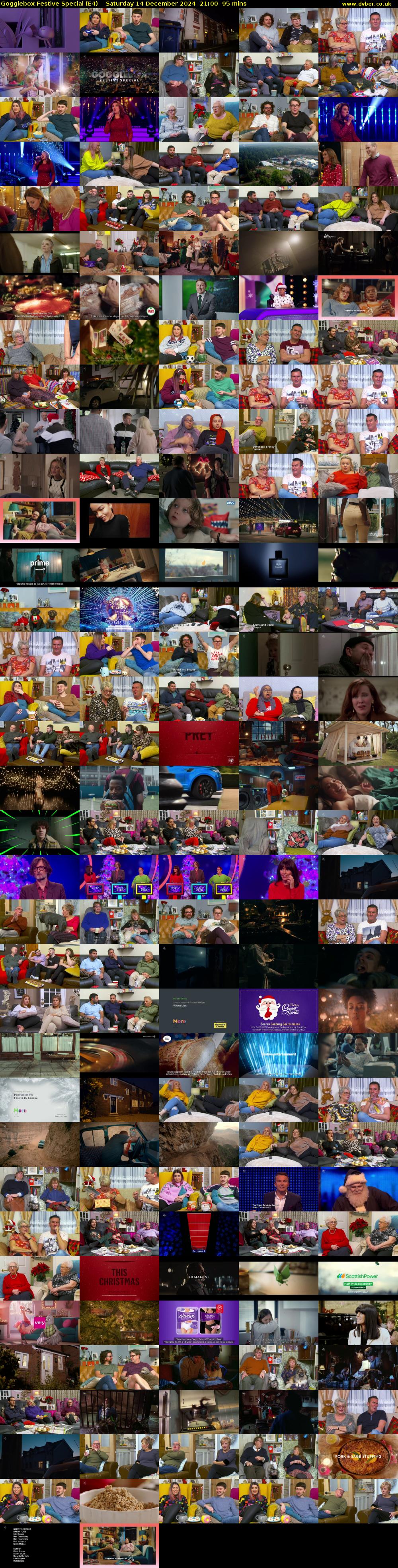 Gogglebox Festive Special (E4) Saturday 14 December 2024 21:00 - 22:35