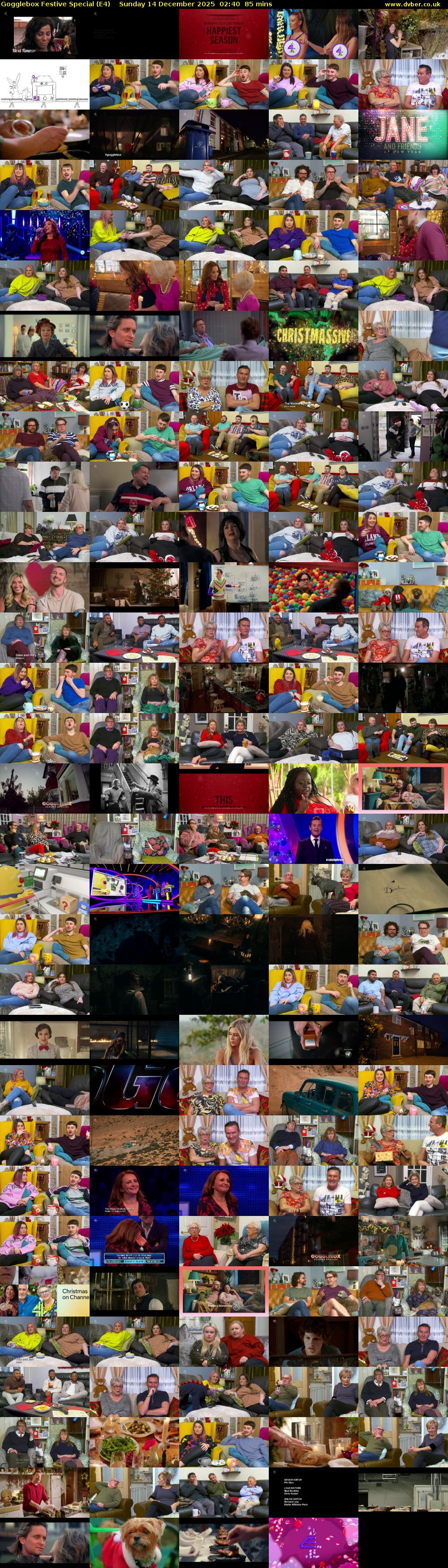 Gogglebox Festive Special (E4) Sunday 14 December 2025 02:40 - 04:05