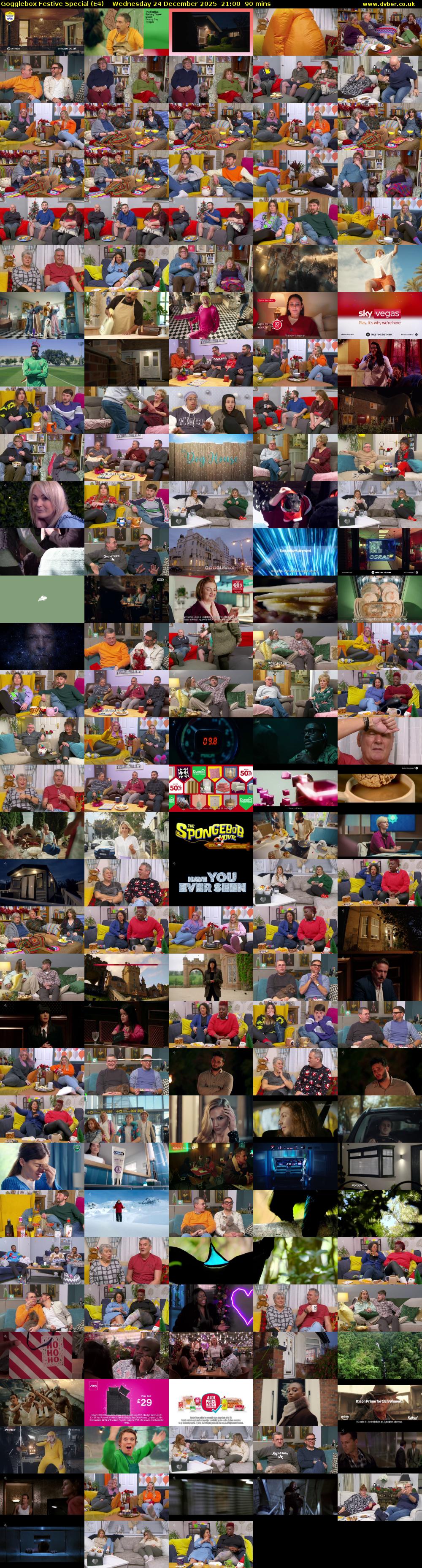 Gogglebox Festive Special (E4) Wednesday 24 December 2025 21:00 - 22:30