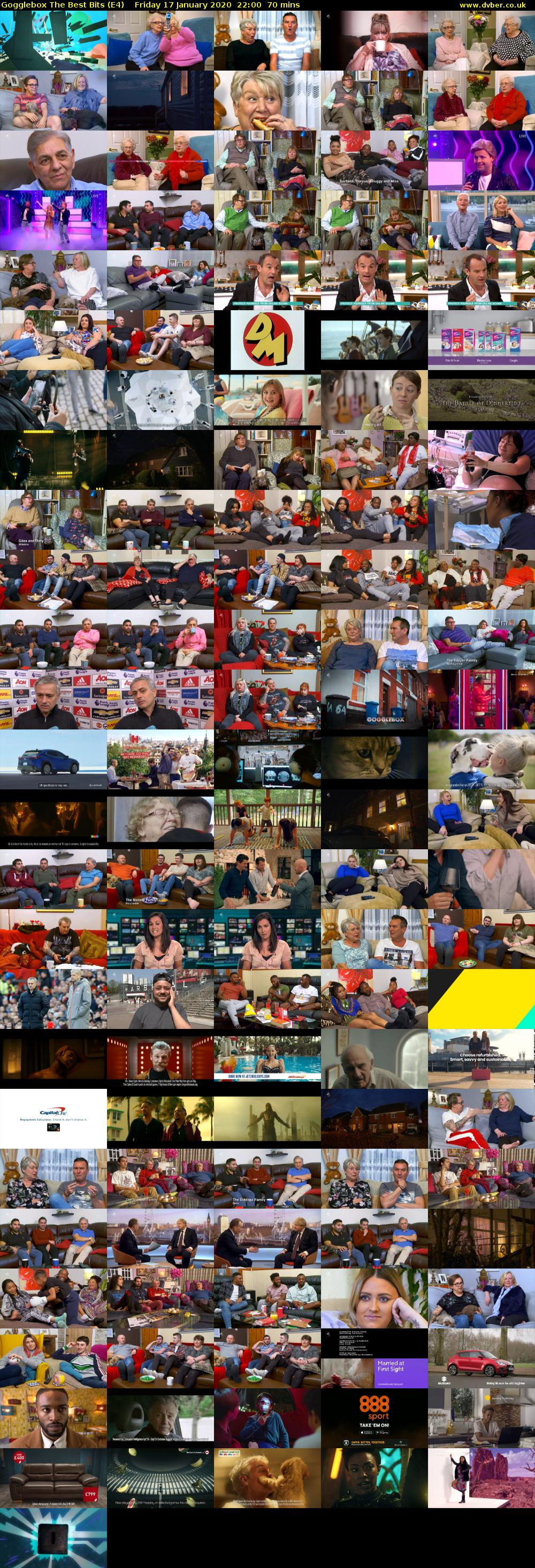 Gogglebox The Best Bits (E4) Friday 17 January 2020 22:00 - 23:10