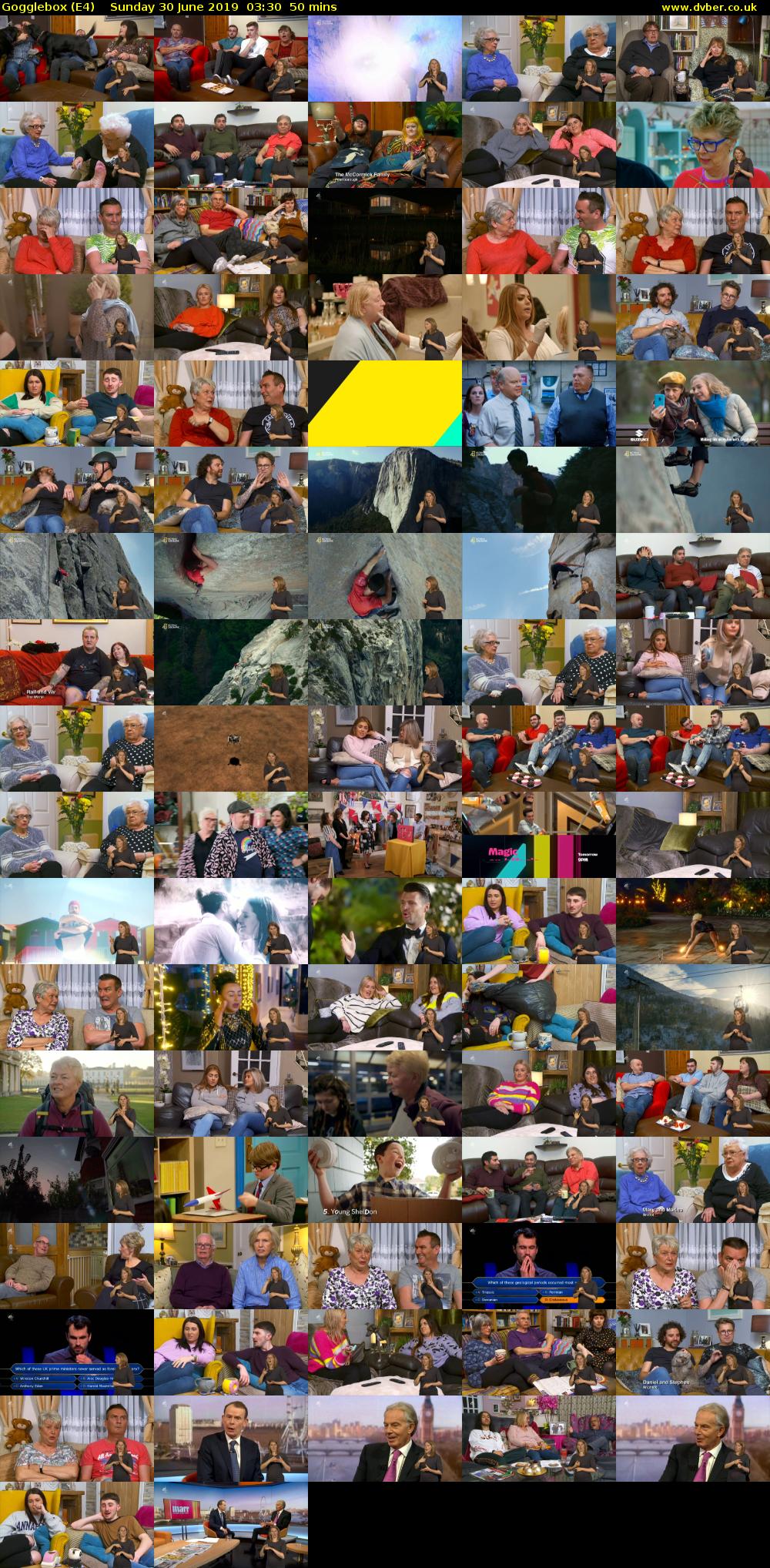 Gogglebox (E4) Sunday 30 June 2019 03:30 - 04:20