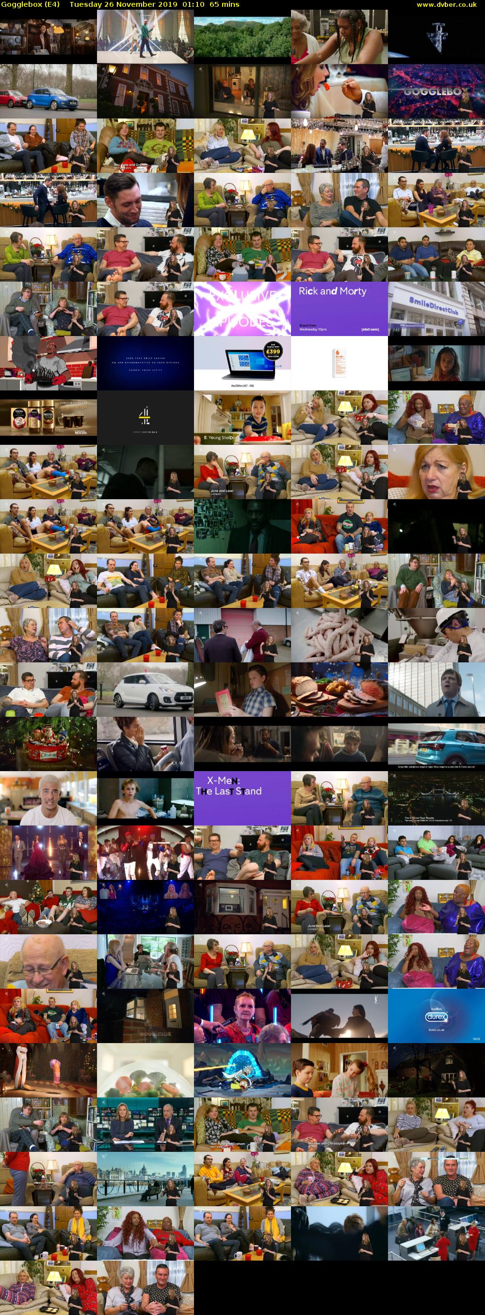 Gogglebox (E4) Tuesday 26 November 2019 01:10 - 02:15