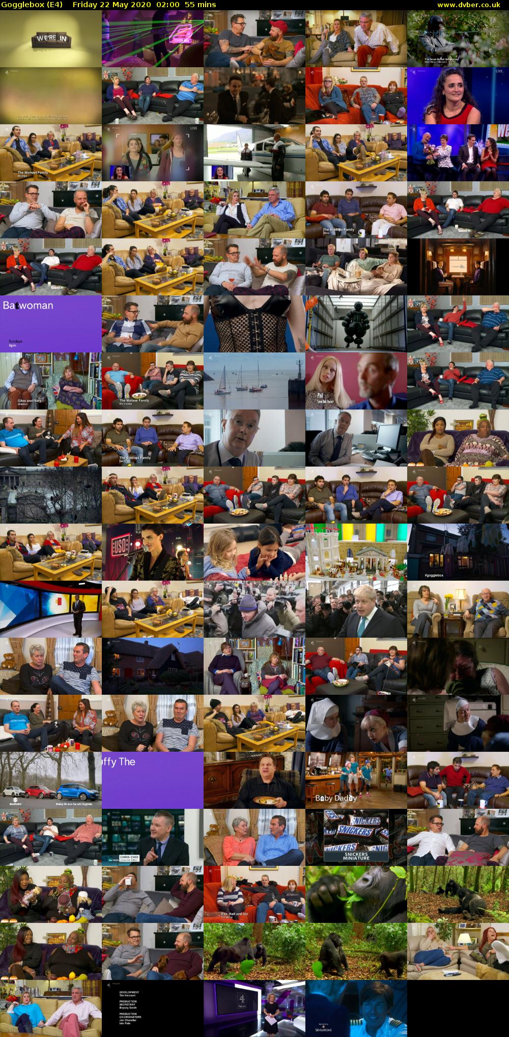 Gogglebox (E4) Friday 22 May 2020 02:00 - 02:55