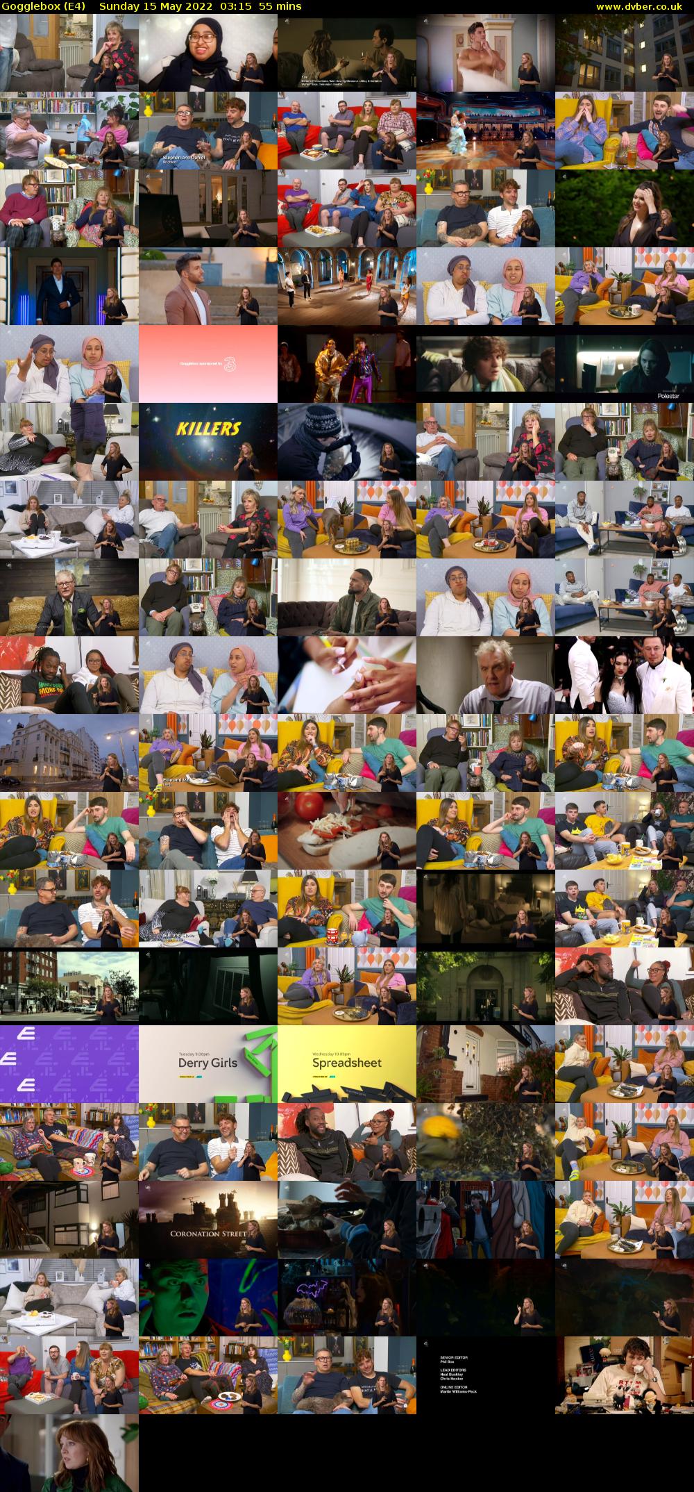 Gogglebox (E4) Sunday 15 May 2022 03:15 - 04:10