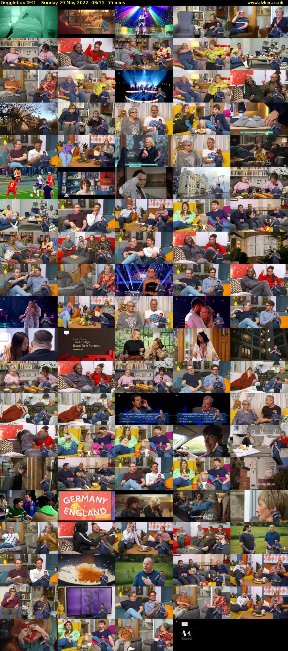 Gogglebox (E4) Sunday 29 May 2022 03:15 - 04:10
