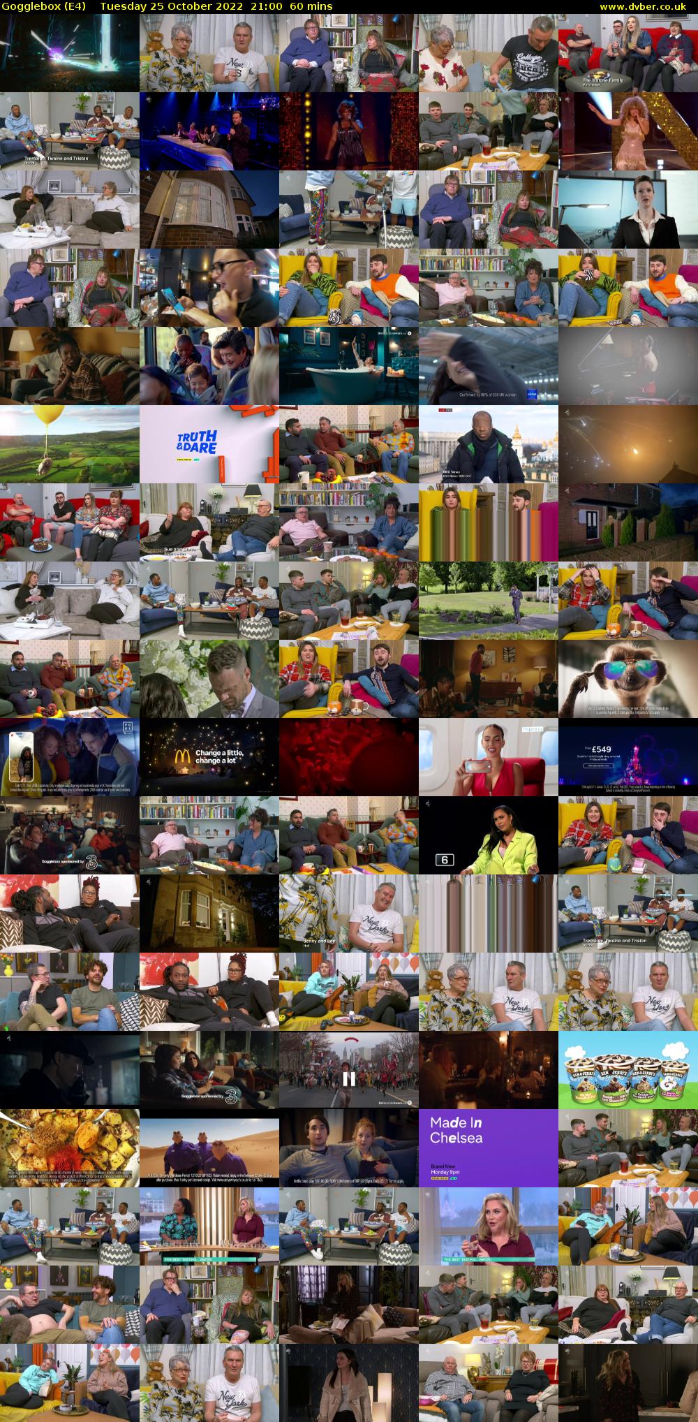 Gogglebox (E4) Tuesday 25 October 2022 21:00 - 22:00