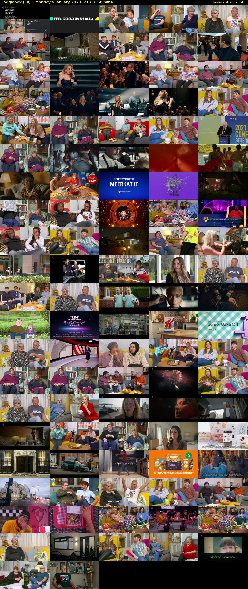 Gogglebox (E4) Monday 9 January 2023 21:00 - 22:00