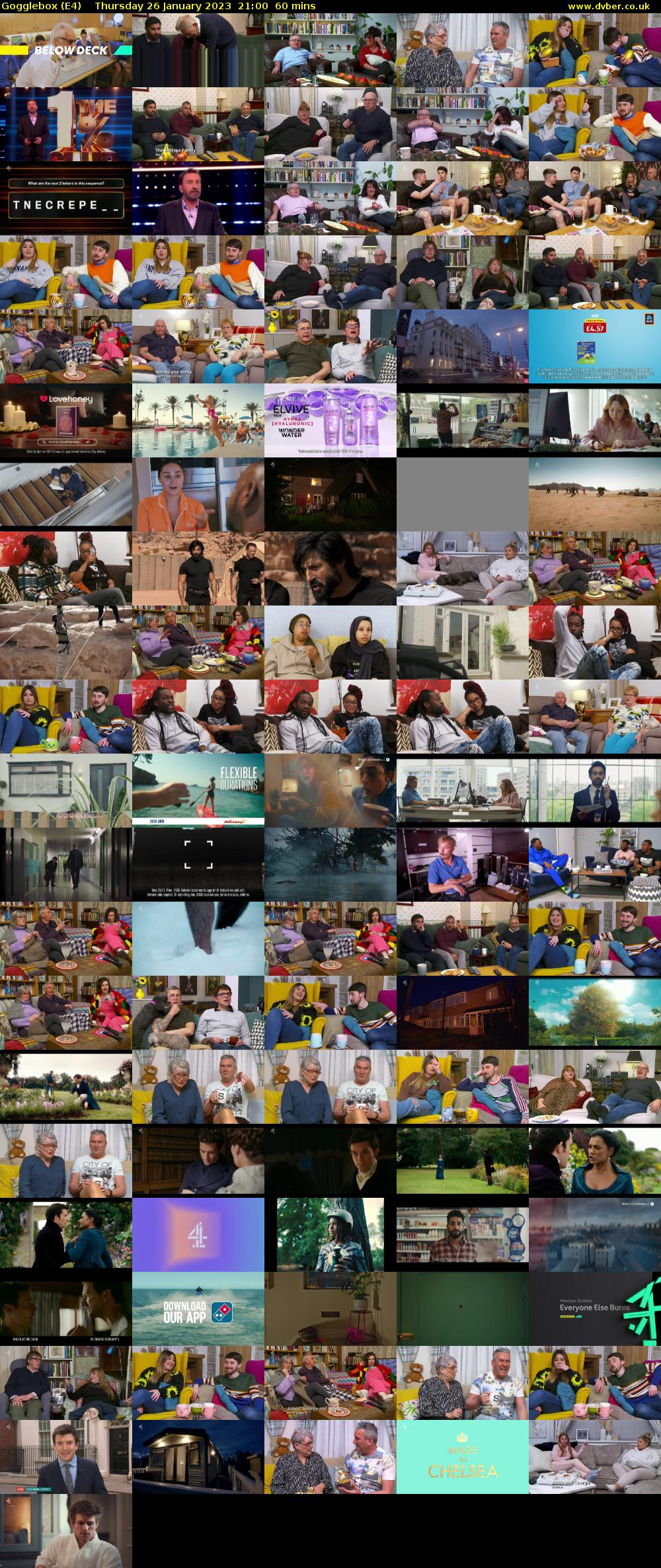 Gogglebox (E4) Thursday 26 January 2023 21:00 - 22:00